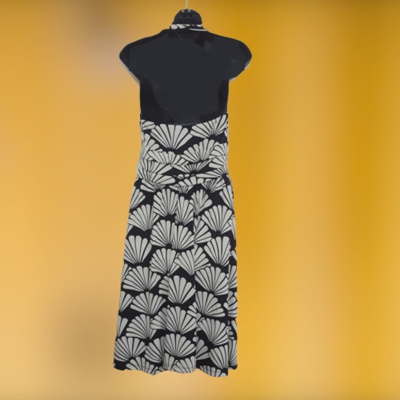 NEW MICHAEL Michael Kors Fan Pattern Halter Dress - Picture 4 of 5